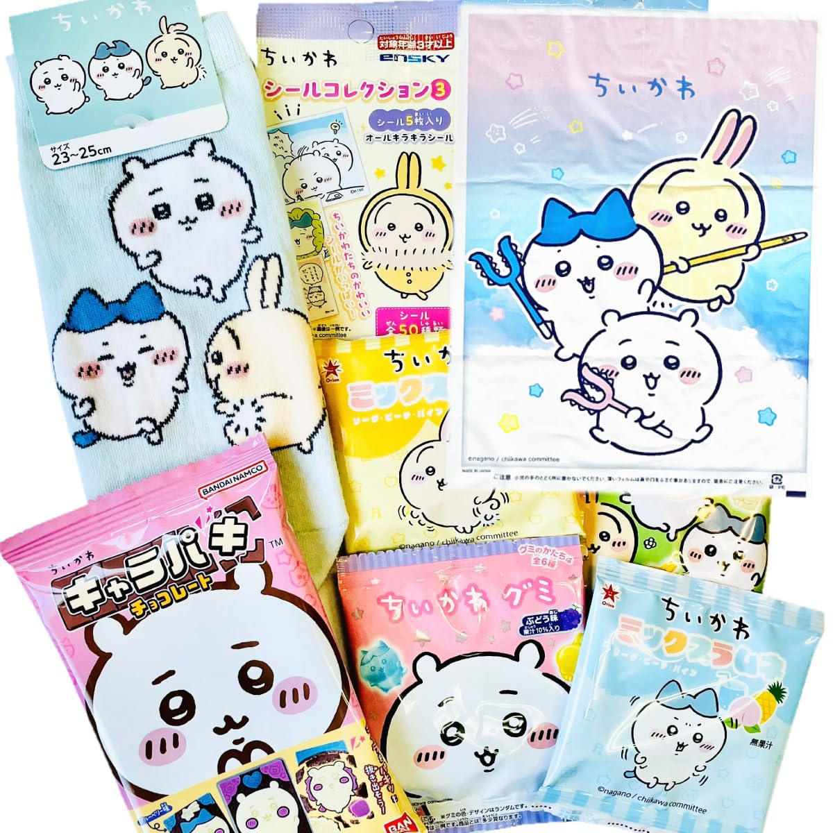 Amazon | ちいかわギフト袋付！ちいかわ お菓子6種類 合計8点 お試し